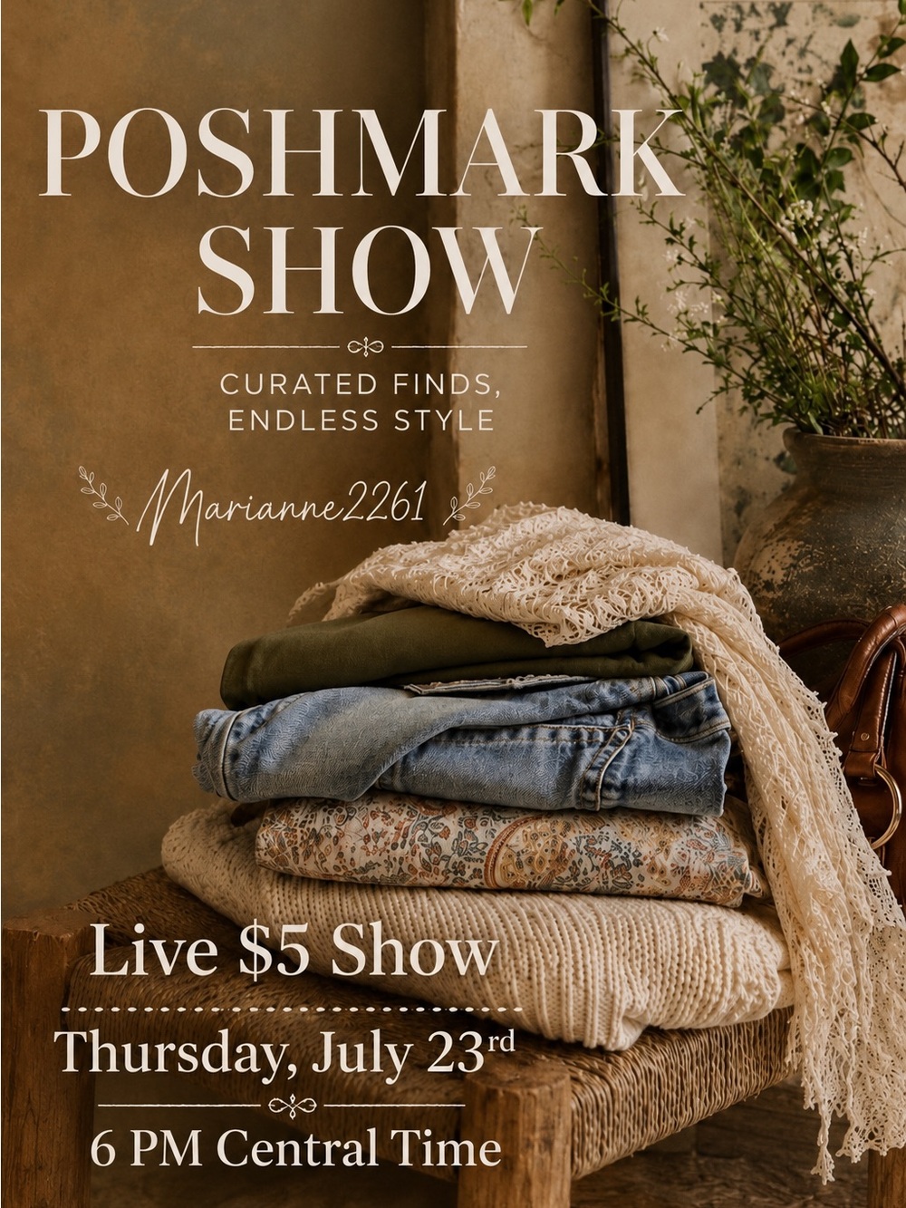Live $5 Show Thursday, July 23rd @ 6PM Central time